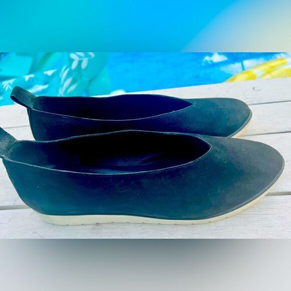 Eileen Fisher Humor Nubuck Sporty Ballet Flats Size 9* - Picture 6 of 11